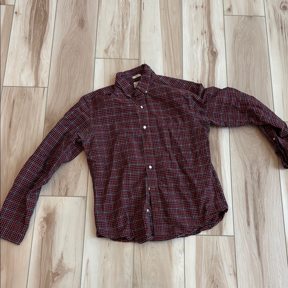Men's Red Checkered Shirt
